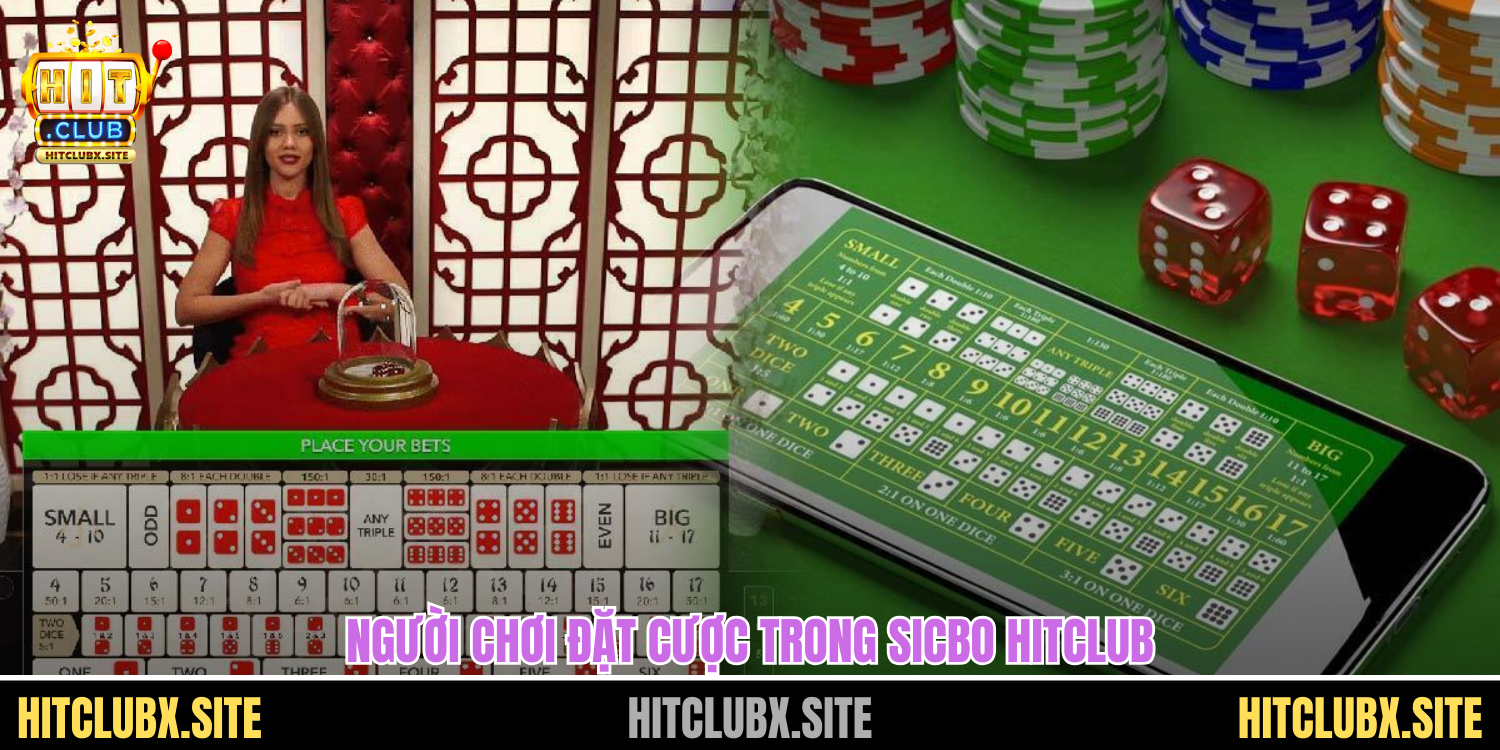 Người chơi đặt cược trong sicbo HITCLUB